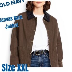 🌸Old Navy Canvas Barn Jacket NWT Chocolate Kiss